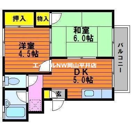 SKメゾンの物件間取画像